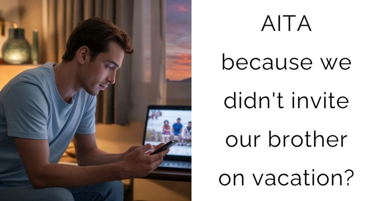 AITA because we didn’t invite our brother on vacation?