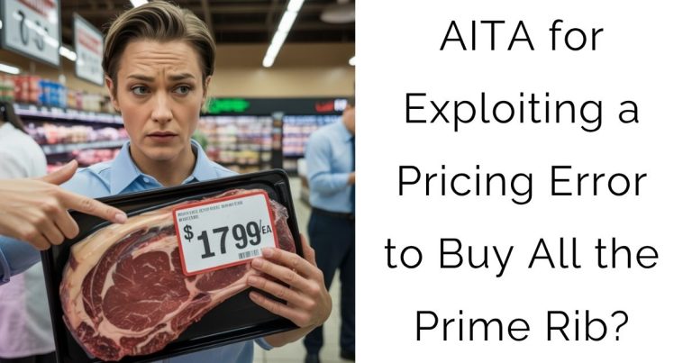 AITA for Exploiting a Pricing Error to Buy All the Prime Rib?