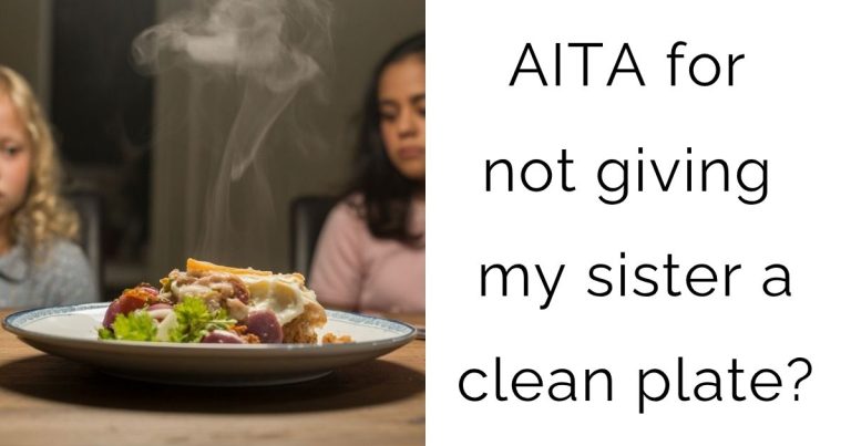 AITA for not giving my sister a clean plate?
