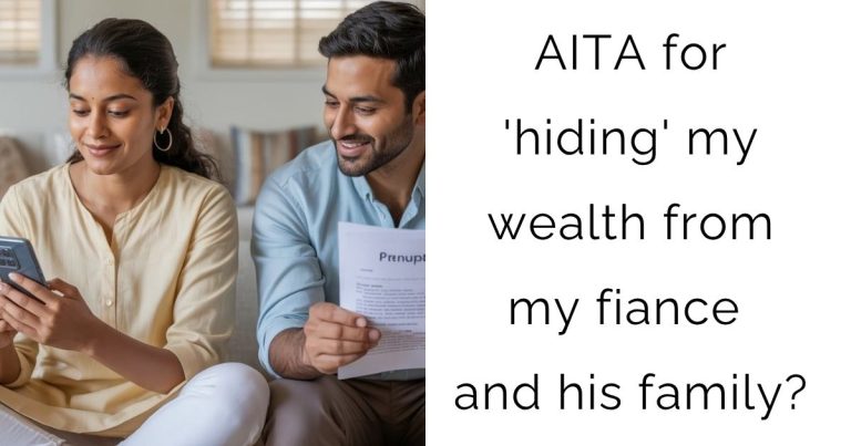 AITA for ‘hiding’ my wealth from my fiance and his family?