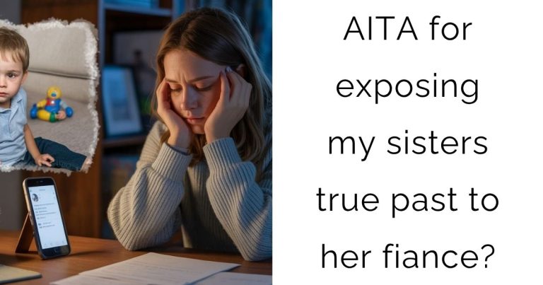 AITA for exposing my sisters true past to her fiance?