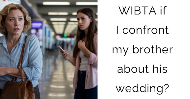 WIBTA if I confront my brother about his wedding?