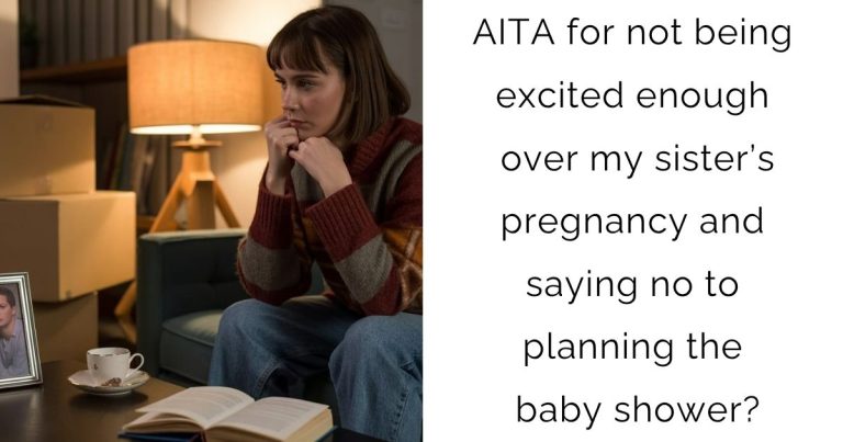 AITA for not being excited enough over my sister’s pregnancy and saying no to planning the baby shower?