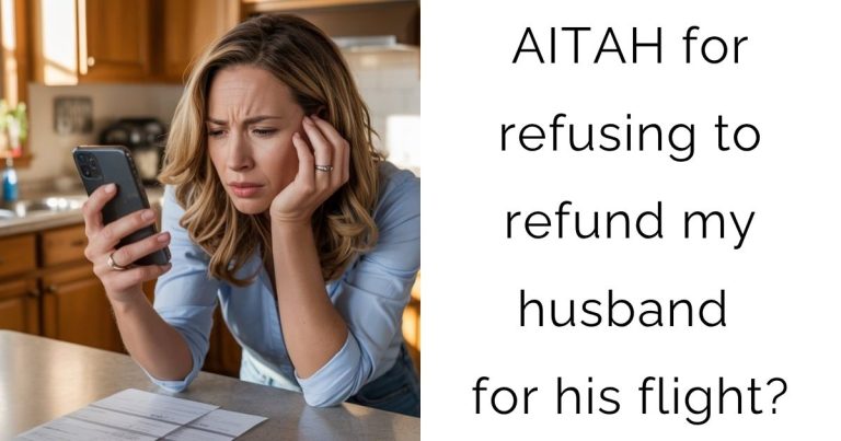 AITAH for refusing to refund my husband for his flight?