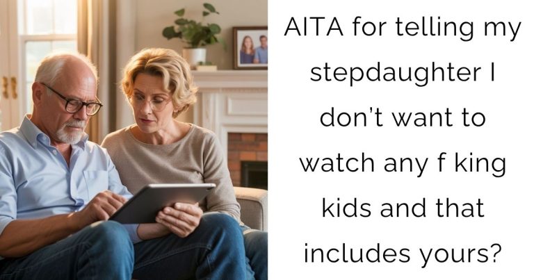 AITA for telling my stepdaughter I don’t want to watch any f king kids and that includes yours?