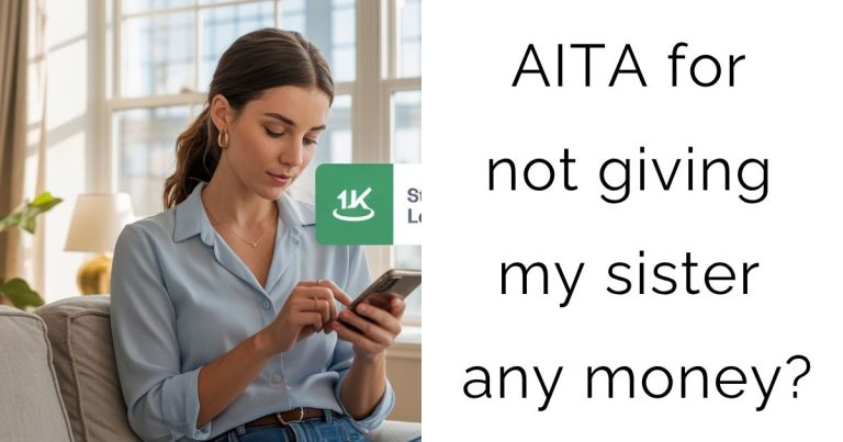 AITA for not giving my sister any money?