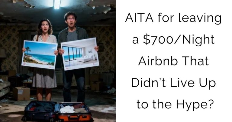 AITA for leaving a $700/Night Airbnb That Didn’t Live Up to the Hype?