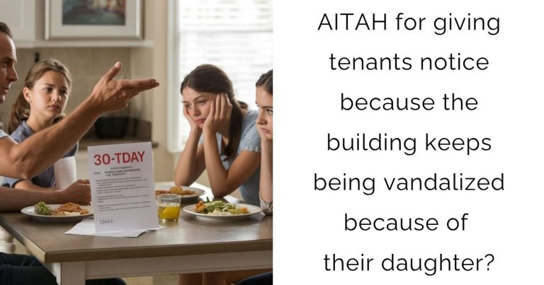 AITAH for giving tenants notice because the building keeps being vandalized because of their daughter?