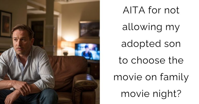 AITA for not allowing my adopted son to choose the movie on family movie night?