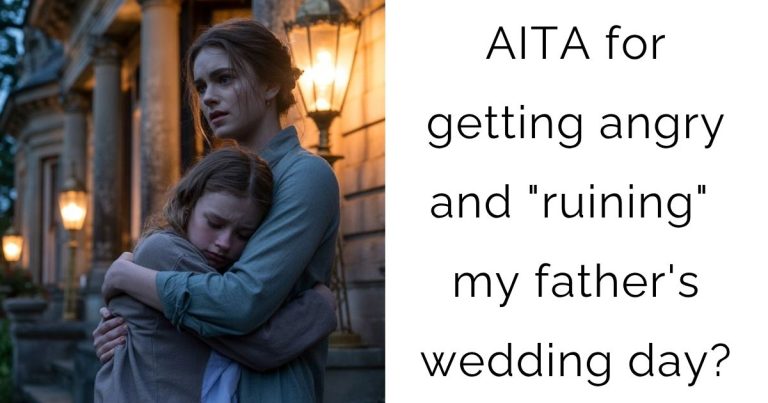 AITA for getting angry and “ruining” my father’s wedding day?