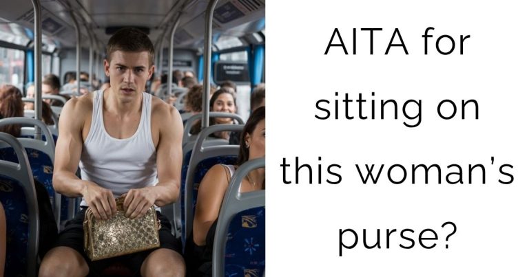 AITA for sitting on this woman’s purse?