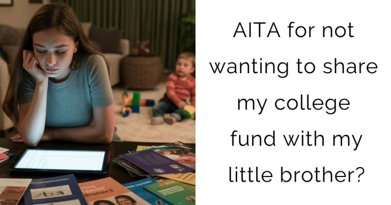 AITA for not wanting to share my college fund with my little brother?