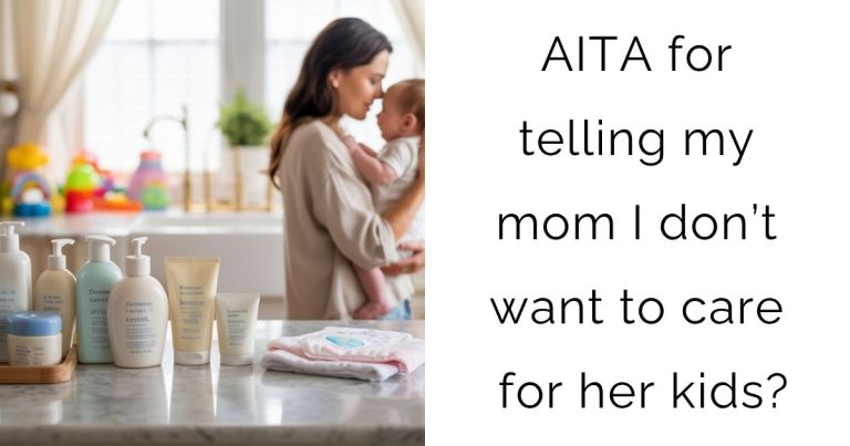 AITA for telling my mom I don’t want to care for her kids?