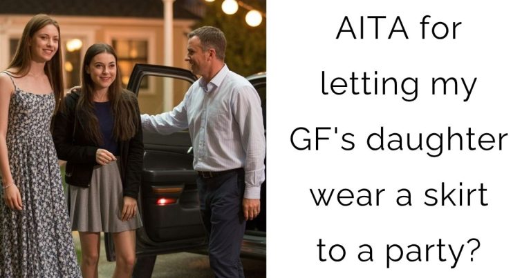 AITA for letting my girlfriend’s daughter wear a skirt to a party?