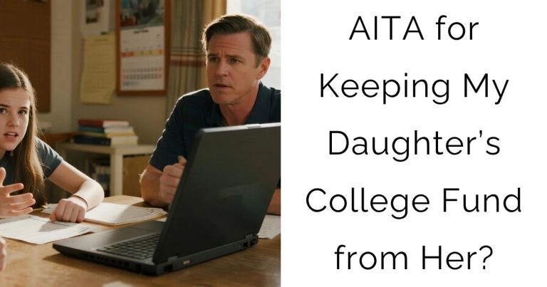 AITA for Keeping My Daughter’s College Fund from Her?