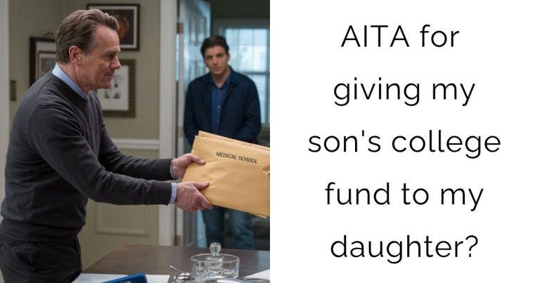 AITA for giving my son’s college fund to my daughter?