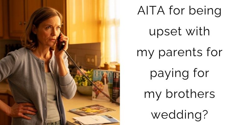AITA for being upset with my parents for paying for my brothers wedding?