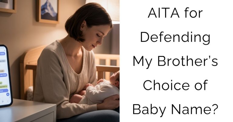 AITA for Defending My Brother’s Choice of Baby Name?