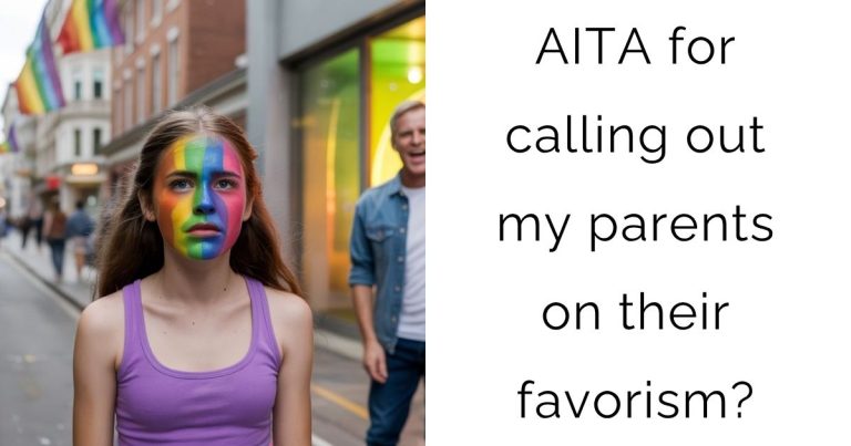 AITA for calling out my parents on their favorism?