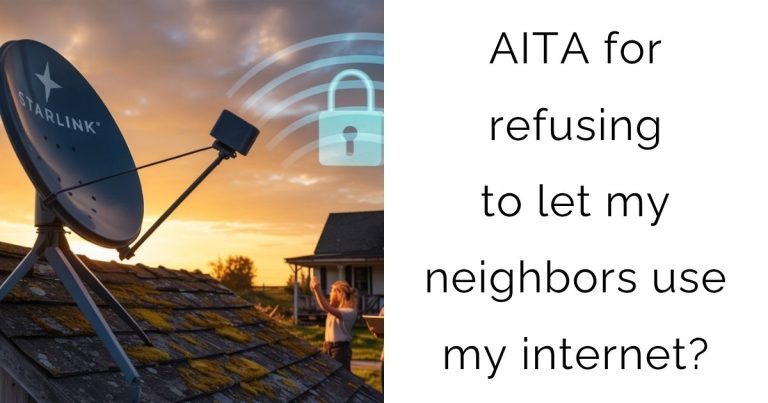 AITA for refusing to let my neighbors use my internet?