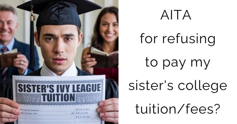 AITA for refusing to pay my sister’s college tuition/fees?