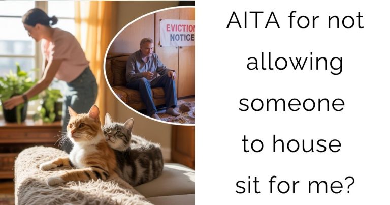 AITA for not allowing someone to house sit for me?