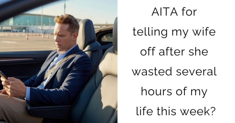 AITA for telling my wife off after she wasted several hours of my life this week?