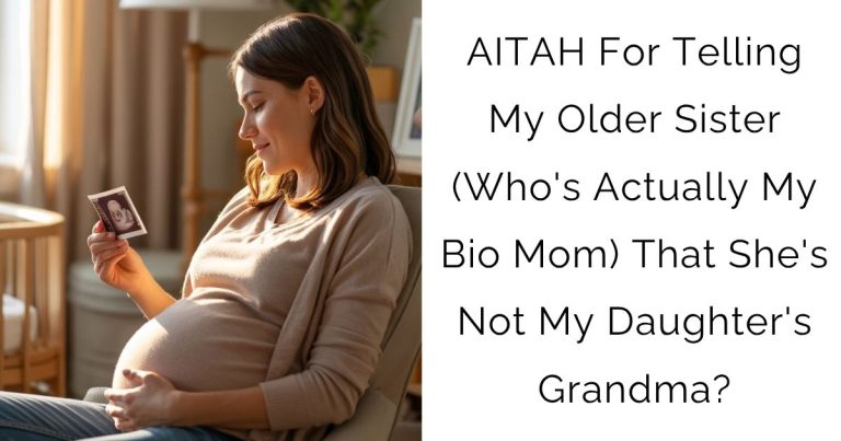 AITAH For Telling My Older Sister (Who’s Actually My Bio Mom) That She’s Not My Daughter’s Grandma?