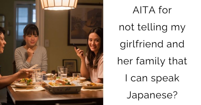 AITA for not telling my girlfriend and her family that I can speak Japanese?