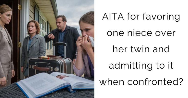 AITA for favoring one niece over her twin and admitting to it when confronted?