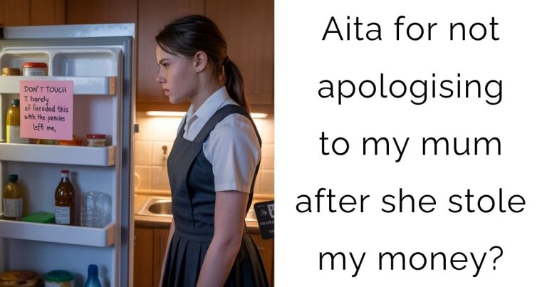 Aita for not apologising to my mum after she stole my money?