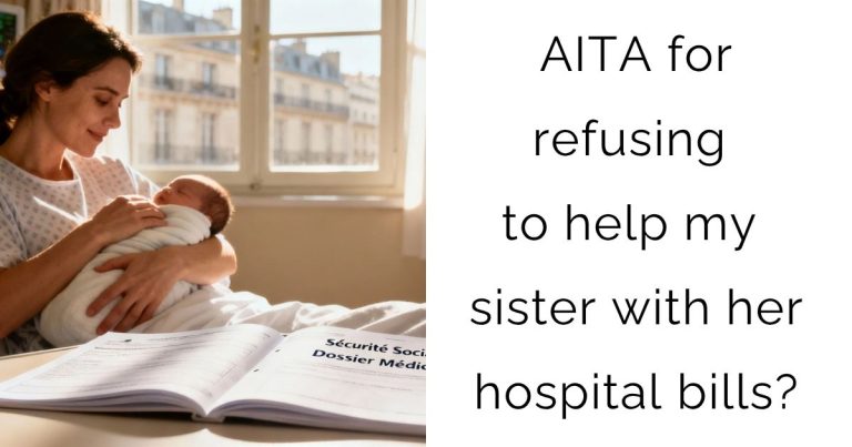 AITA for refusing to help my sister with her hospital bills?
