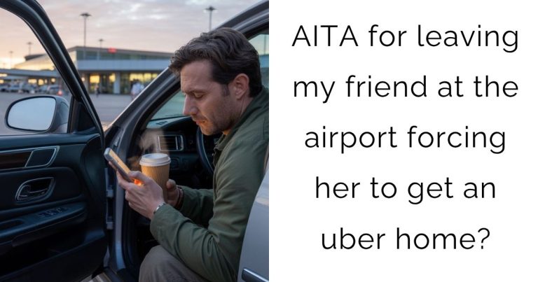 AITA for leaving my friend at the airport forcing her to get an uber home?