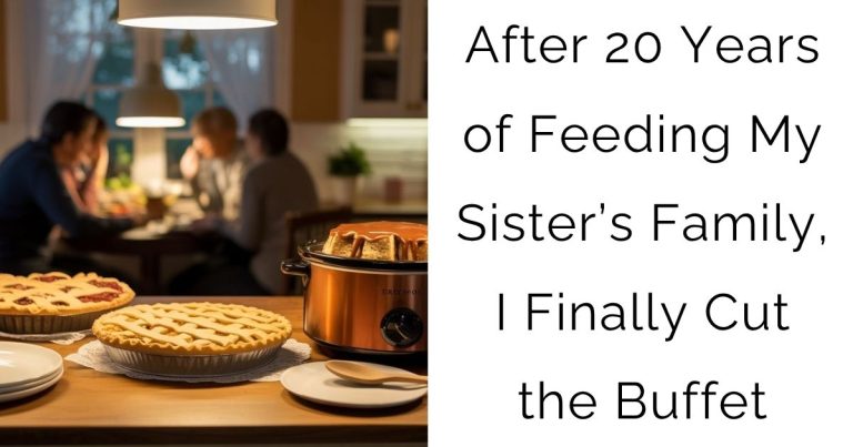 After 20 Years of Feeding My Sister’s Family, I Finally Cut the Buffet