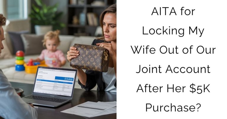 AITA for Locking My Wife Out of Our Joint Account After Her $5K Purchase?