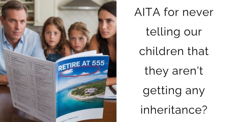 AITA for never telling our children that they aren’t getting any inheritance?