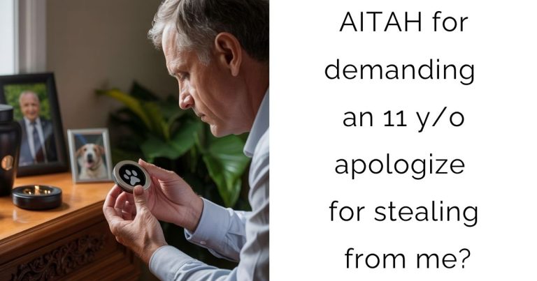 AITAH for demanding an 11 y/o apologize for stealing from me?