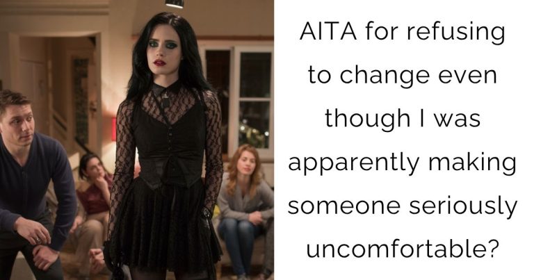 AITA for refusing to change even though I was apparently making someone seriously uncomfortable?