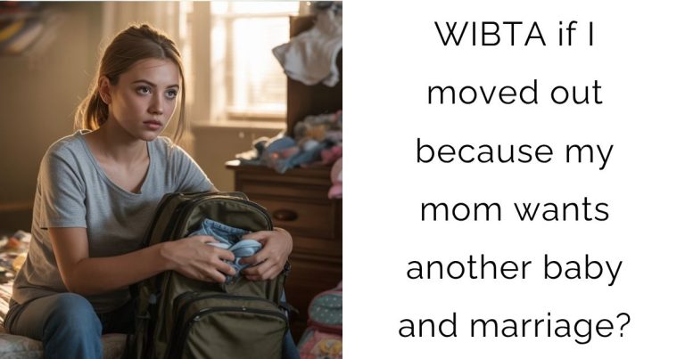 WIBTA if I moved out because my mom wants another baby and marriage?