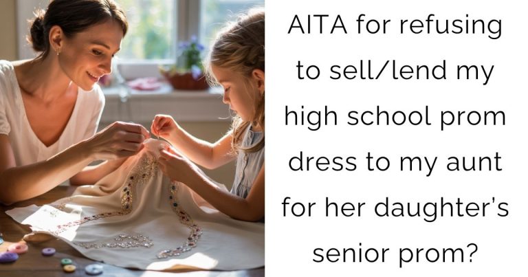 AITA for refusing to sell/lend my high school prom dress to my aunt for her daughter’s senior prom?