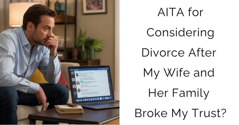 AITA for Considering Divorce After My Wife and Her Family Broke My Trust?