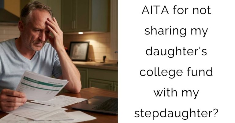 AITA for not sharing my daughter’s college fund with my stepdaughter?