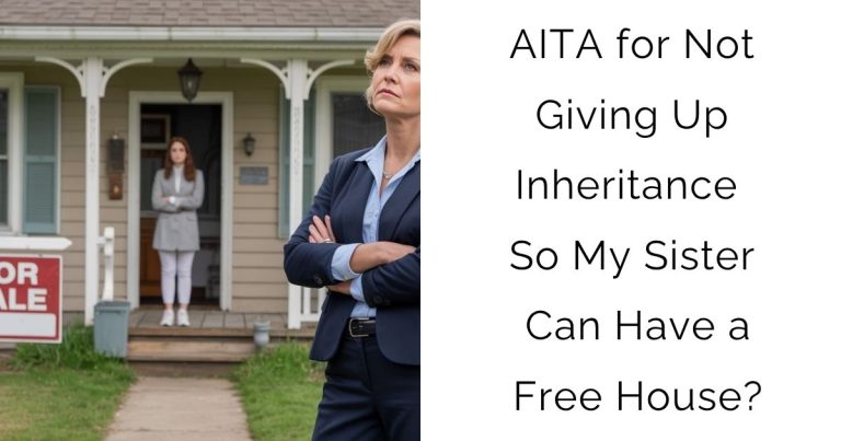 AITA for Not Giving Up Inheritance So My Sister Can Have a Free House?