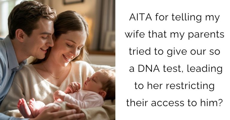 AITA for telling my wife that my parents tried to give our son a DNA test, leading to her restricting their access to him?