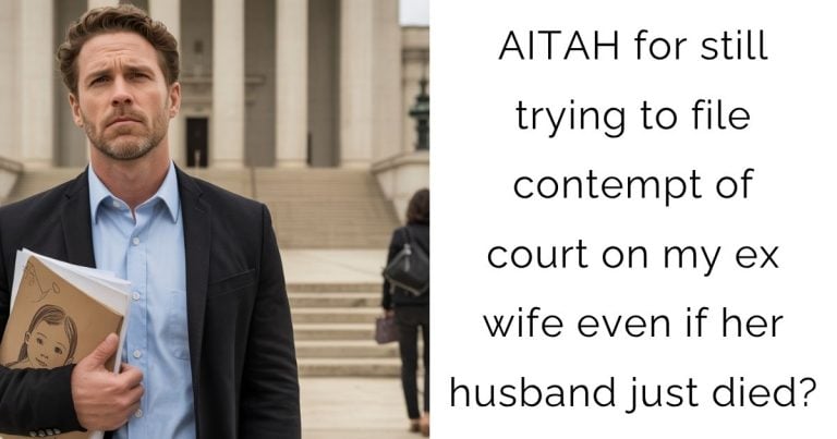 AITAH for still trying to file contempt of court on my ex wife even if her husband just died?