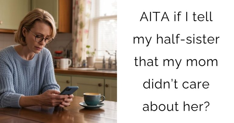 AITA if I tell my half-sister that my mom didn’t care about her?