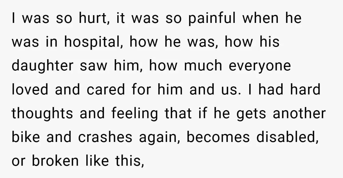 I was so hurt, it was so painful when he was in hospital, how he was, how his daughter saw him, how much everyone loved and cared for him and...
