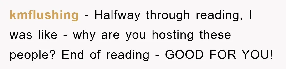 kmflushing − Halfway through reading, I was like - why are you hosting these people? End of reading - GOOD FOR YOU!