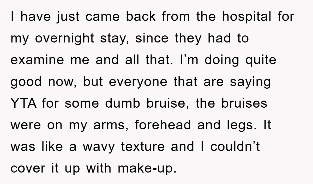 I have just came back from the hospital for my overnight stay, since they had to examine me and all that. I’m doing quite good now, but everyone that are...