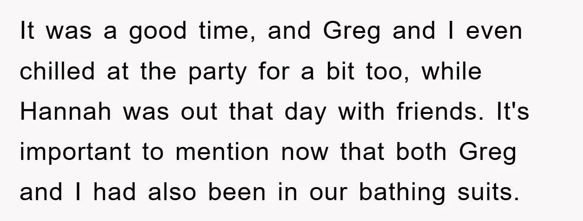 It was a good time, and Greg and I even chilled at the party for a bit too, while Hannah was out that day with friends. It's important to mention...